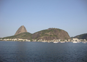 Praia de Botafogo no bairro de Botafogo